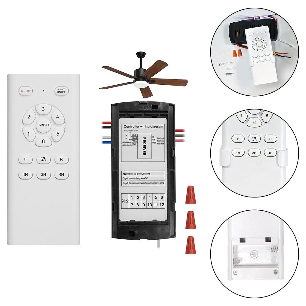 

Приемник потолочного вентилятора с выходом постоянного тока и функцией 6-скоростного дистанционного управления B