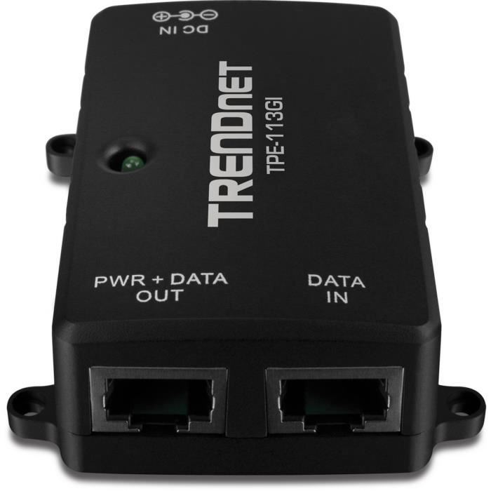 Gigabit PoE Injector - TRENDNET - TPE-113GI - Full Duplex Gigabit - Distance Up To 100m