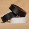 Men's Genuine Leather Automatic Buckle Cowhide Belt Strap, Extra Long, Retro Design