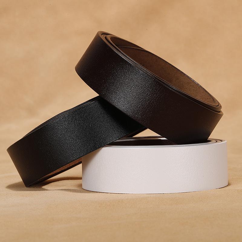 Men's Genuine Leather Automatic Buckle Cowhide Belt Strap, Extra Long, Retro Design