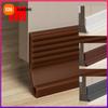 28/50mm Height Door Seal Strip Flexible Soft TPE Under Door Weatherstrip 1M Self-Adhesive Dustproof Windproof Stripping