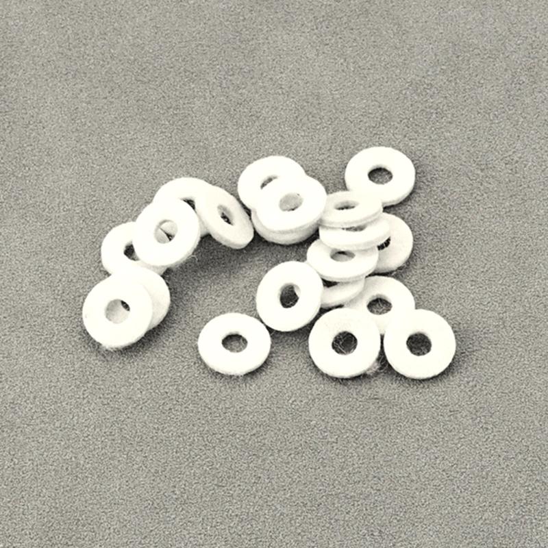 20Pcs Trumpet Felt Washer Cushion Washers Cork Pad Valves Replacement Parts Kits