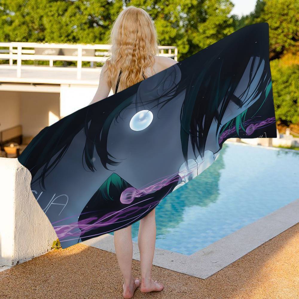 Anime ALIENS STAGE Microfiber Blanket Quick Drying Beach Towels Oversized Printing Super Absorbent Pool Towel Blanket