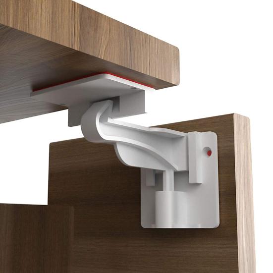 10Pcs Invisible Drawer Latch Lock Self Adhesive No Tools Drilling Required Cabinet Child Safety Lock Multi-Purpose Baby Proof Security Lock