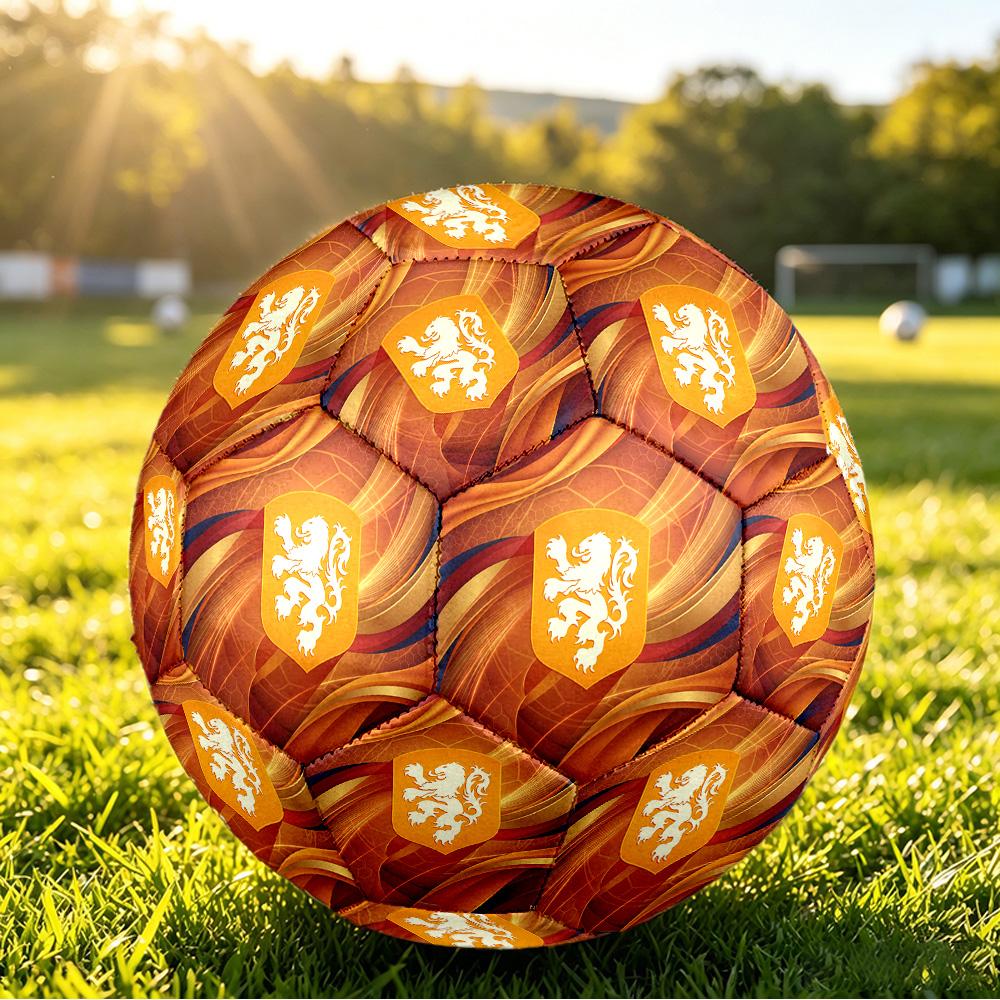 Niederlande Fußball Aufdruck Größe 5 Fußball Ball Verschleißfest Standard Erwachsenen Trainingsfußball Fan Geschenk für Indoor Outdoor Spiel Sport