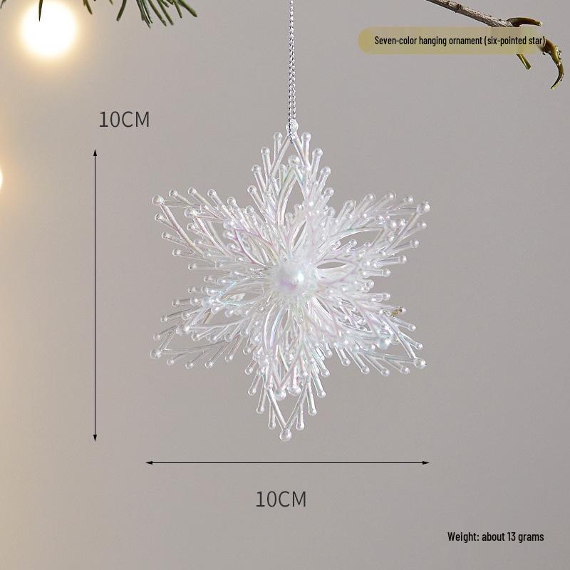 

Прозрачные акриловые рождественские украшения: Подвески «Снежинка», «Колокольчик» и «Корона»