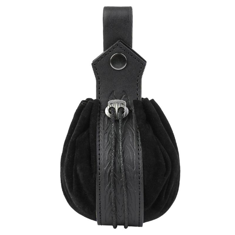 Medieval Leather Pouch Portable Coins Purse Medieval Belt Pouch Renaissances Belt Pouch Dices Bag for Men Womens Gifts