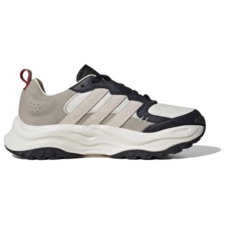 Adidas Maxxwavy Leather Comfortable Versatile Low-Top Dad Shoes Unisex Sneakers White Black Gray IF9267