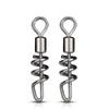 20PCS Stainless Steel Fishing Rolling Swivel 2#-10# Snap Change Connector  Fishing Pellet Line