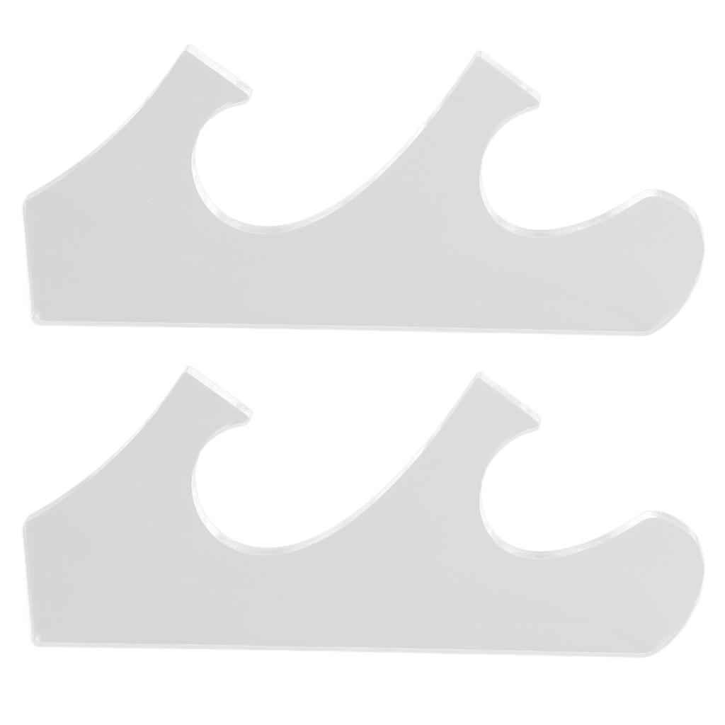 1 Paar/Satz Mehrschichtiges Vintage Schwertständer-Rack Bruchfestes Acryl Schwertständer Transparent