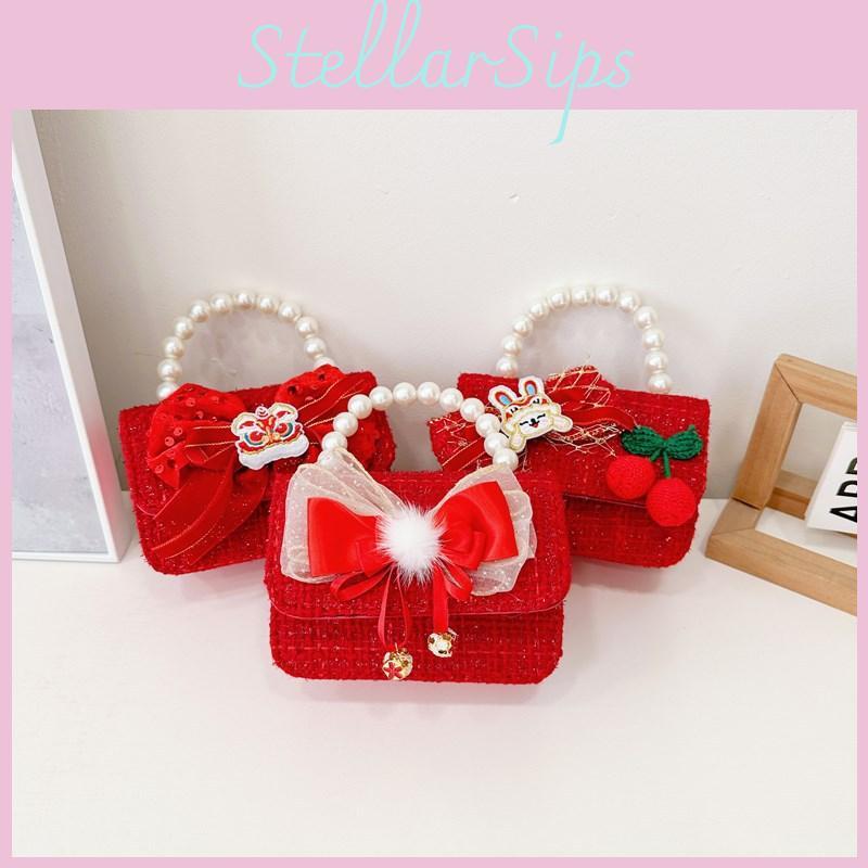 Whimsical Red Cherry Handbag For Girls Playful And Stylish Shoulder Bag For Kids