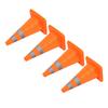 4Pcs Traffic Cones 45cm 360 Degrees  Reflective Strips Foldable PP Base Waterproof Oxford Cloth Safety