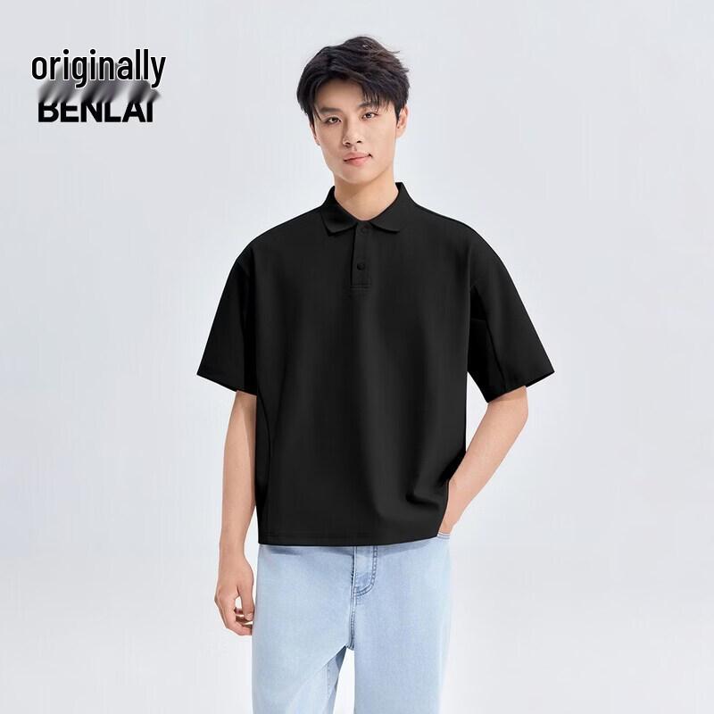 Benlai Men's 2026 Summer Loose Fit Knit Polo T-Shirt BRL460022