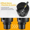 Universal Car Cup Holder Adapter with Adjustable Base and Side Slot for Large Bottles and Mugs Compatible with Most Vehicles