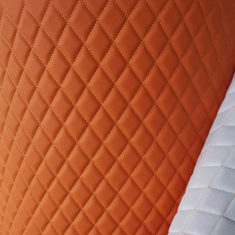 Verdikte Faux Lederen Auto Interieur Hemelbekleding & Vloermat met Borduurdetails