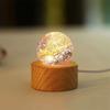 Interior Decoration Solid Wood Crystal Ball Smooth Detachable Milky Way Lamp Delicate Aglow Ambient Light Gift