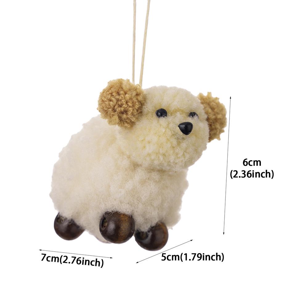 Lustiger Weihnachtsschmuck Niedliche Tier-Weihnachtsbaumdekorationen Cartoon-Plüschpuppe Baumschmuck für Weihnachten Tür Fenster