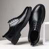 Leather Shoes Men's 2025 Summer Hollow Breathable Hole Shoes Groom Wedding Leather Shoes 2025