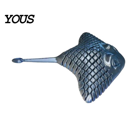 Decorative Items for Bedroom 3D Printed Manta Ray Fidget Toy, Flexible Articulated Sea Animal Figurine Creative Office Ornaments Desktop Decoration,