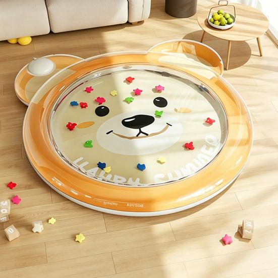 Inflatable Water Mat Pets Water Sensor Play for Babies Thickened Mat Press-to-Inflate Pad