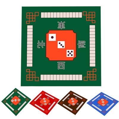 Mahjong Table Mat Poker Domino Mahjong Tile Card Noise Board Game Anti-slip Mah Reduction Square Jongg Table