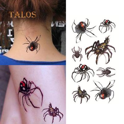 Αράχνη Μοτίβο Αφαιρούμενο Αδιάβροχο Body Art Προσωρινό Τατουάζ Αυτοκόλλητο Δεκάλ Προσωρινά Τατουάζ