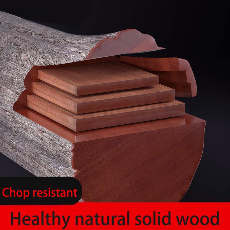 Large Iron Wood Cutting Board Solid Wood Cutting Board Kitchen Household Cutting Board Rectangular Dish Block Whole Knife Board