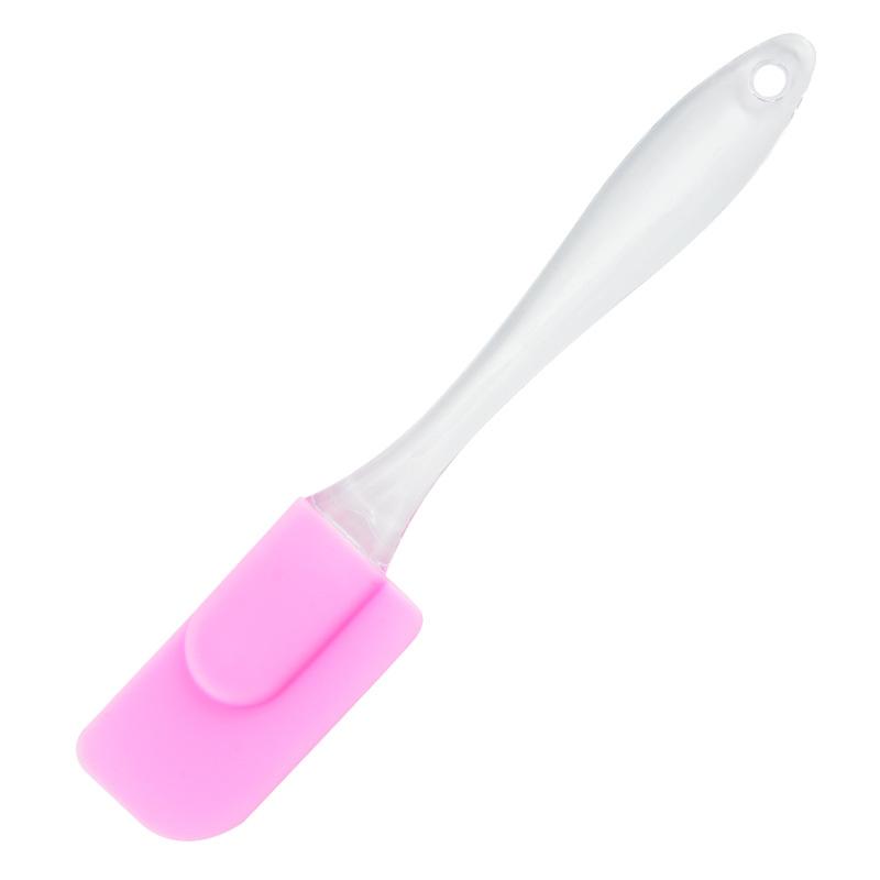 Spatulă mică de silicon pentru cremă pentru prăjituri, de mână, pentru amestecare, unt, fondant, patiserie, racletă antiaderență, unelte de bucătărie pentru gătit