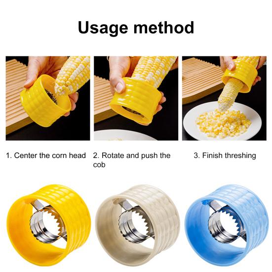 Stainless Steel Corn Peeler Stripper Tool Easy Twist Corn Shucker for Effortless Kernel Removal Durable Kitchen Gadget