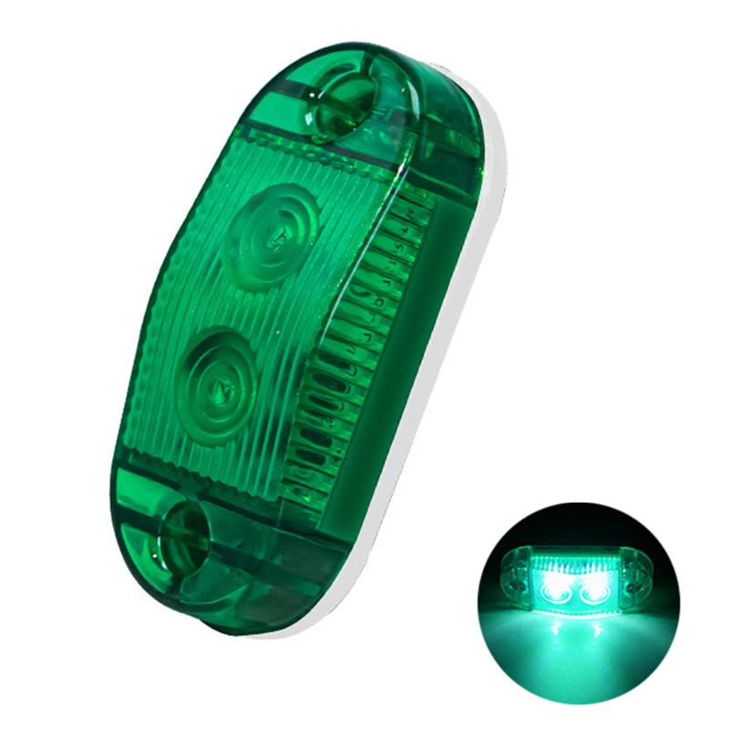 

1 шт. 12 В 24 В светодиодные габаритные огни сбоку передние задние габаритные фонари аксессуар для грузовика для автобуса фургона каравана зелёный