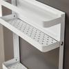 Refrigerator Side Shelf: Multi-functional Kitchen Storage Rack for Paper Towels & Plastic Wrap