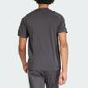 Adidas Originals Logo Print Stripe Crew Neck Short Sleeve T-Shirt Men Tops Grey IU2154