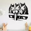 Horse Head Metal Wall Art Realistic Statue Mural Weather Resistant Garden Farm Fence Decor Gift For Horse Lovers Christmas New Year
