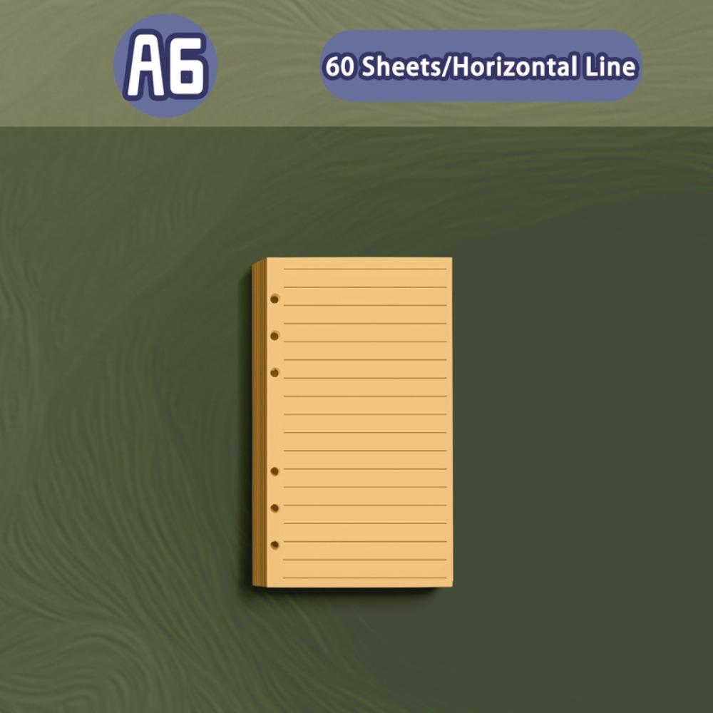 A5/A6 Notebook Loose-leaf Binder Notepad Vintage Diary Book  Student A6 Refills 01