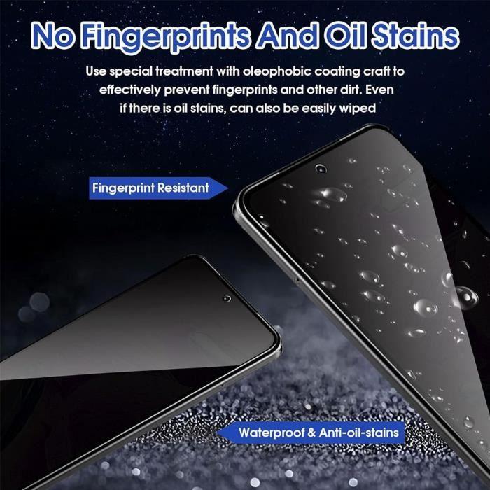 Verres trempés - samsung - galaxy a06 - anti-espion - protection antichoc - 4 pièces