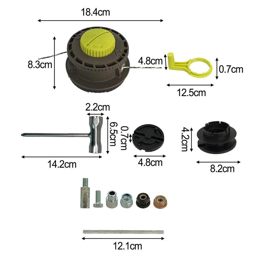 27cm Packaging Size Compatible With RY15526 Lawn Maintenance Trimmer Head Kit