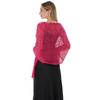 Temperament Elegant Plum Blossom Sequins Embroidered Shawl Bridal Cheongsam Evening Dress Banquet Shawl