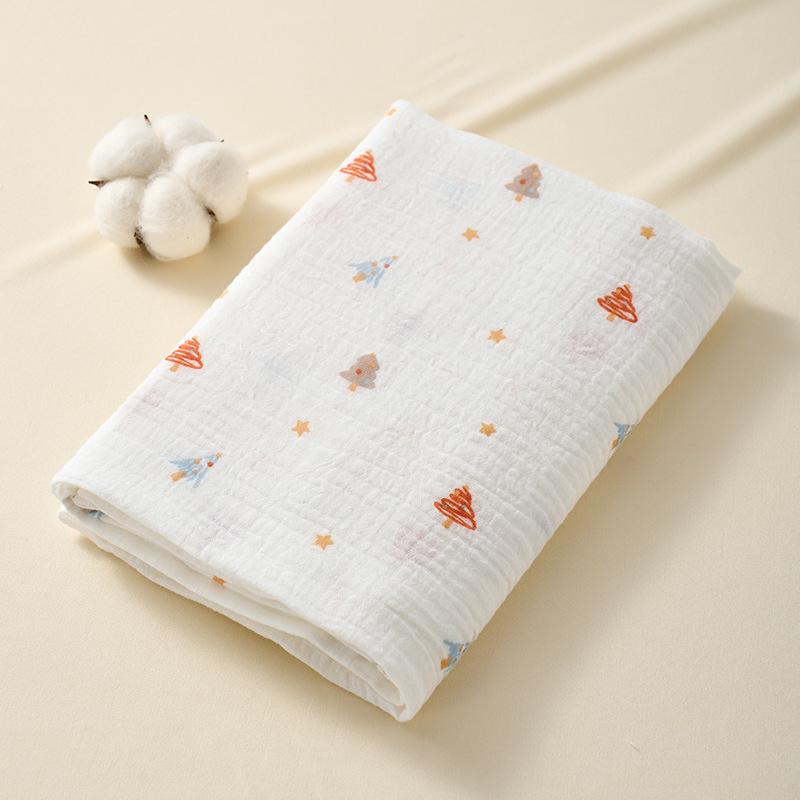 Baby Bath Towel: Pure Cotton Absorbent Gauze Swaddle, Summer Blanket, Infant Wrap