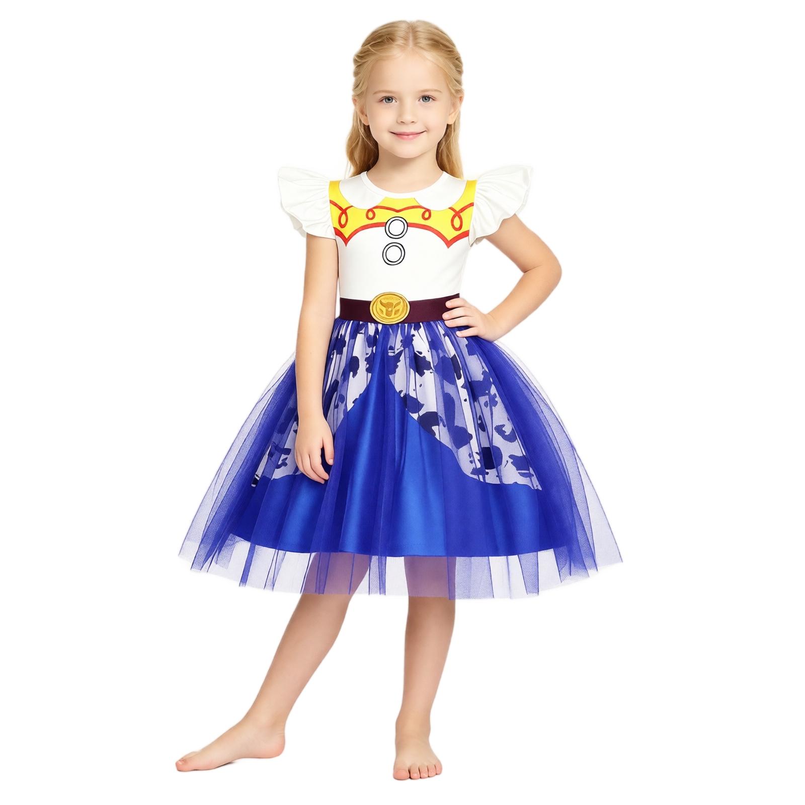 Girls Princess Dress Halloween Costume Fancy Dress Party Outfit 110