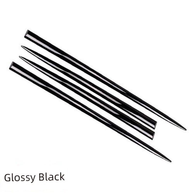 

Car Anti-Collision Strip, Door Anti-Collision Strip, Scratch Protection Sticker, Car Body Door Edge Protection Decorative Strip Glossy Black 96/ 60cm 2 Pieces Each