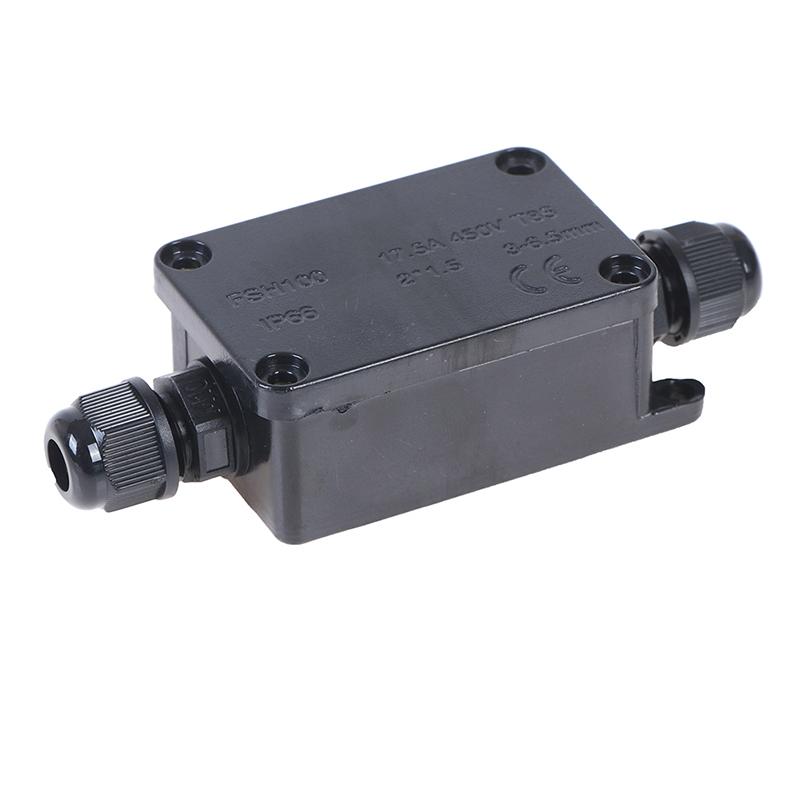 Connettore Cavo Impermeabile per Esterno IP66 a 2 Vie Scatola di Giunzione con Terminale 450V
