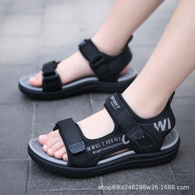 Breathable Kids Beach Shoes Boys Summer Boys Boys Little Boys Toe Sandals Medium Big Summer Kids Tide