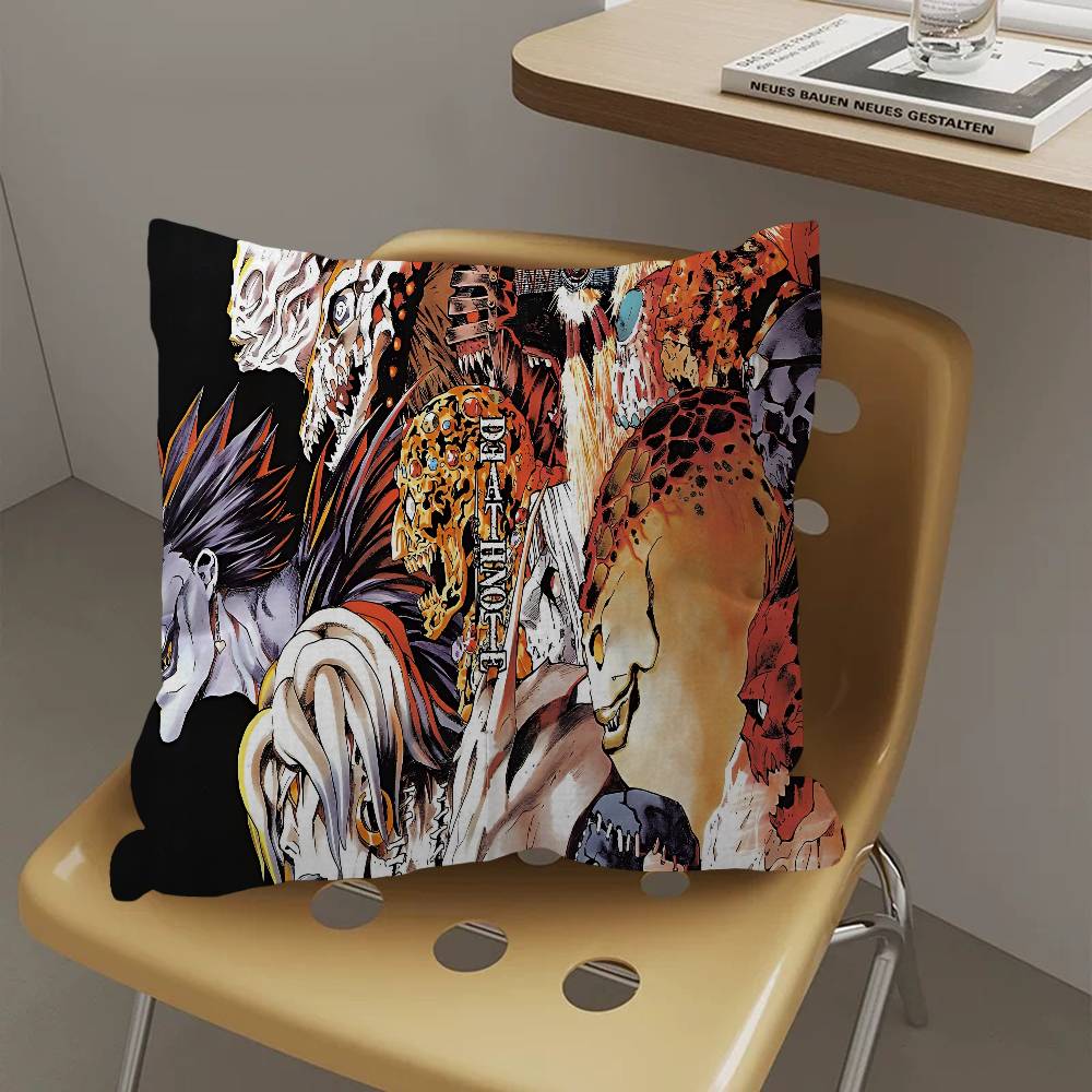 Classic Anime Death Note Pillowcase Toon Gift Cushion Cover Bedroom Home Sofa Chair Seat Decor Pillow Case