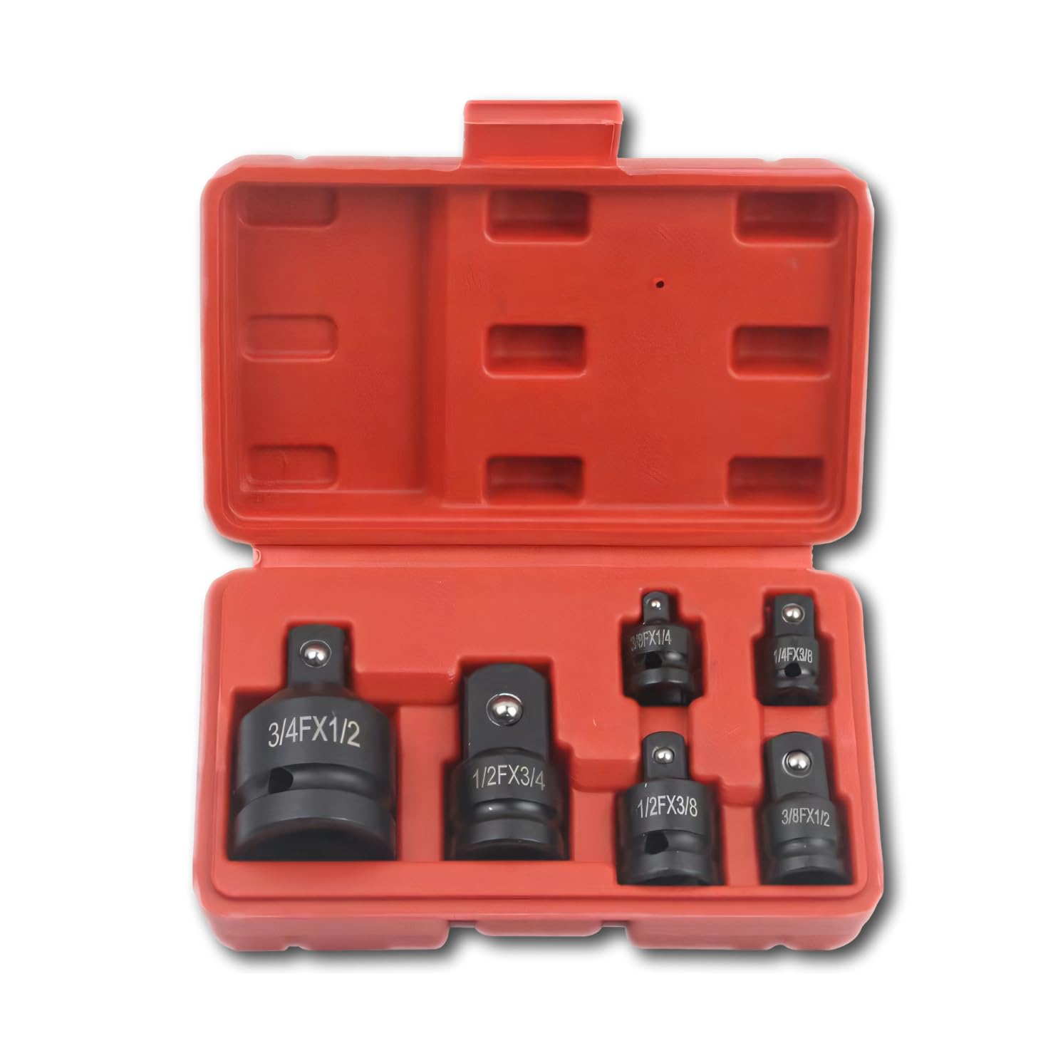 

ENN LLC дюймовый Набор адаптеров для торцевых головок Хром-молибден 1/4-3/4 6 штук