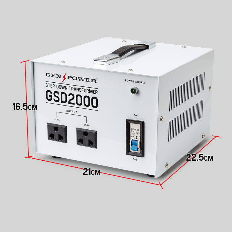 Step Down Transformers Genpower Gsdseries Universal Power Supply Aussies Solid State Gsd2000