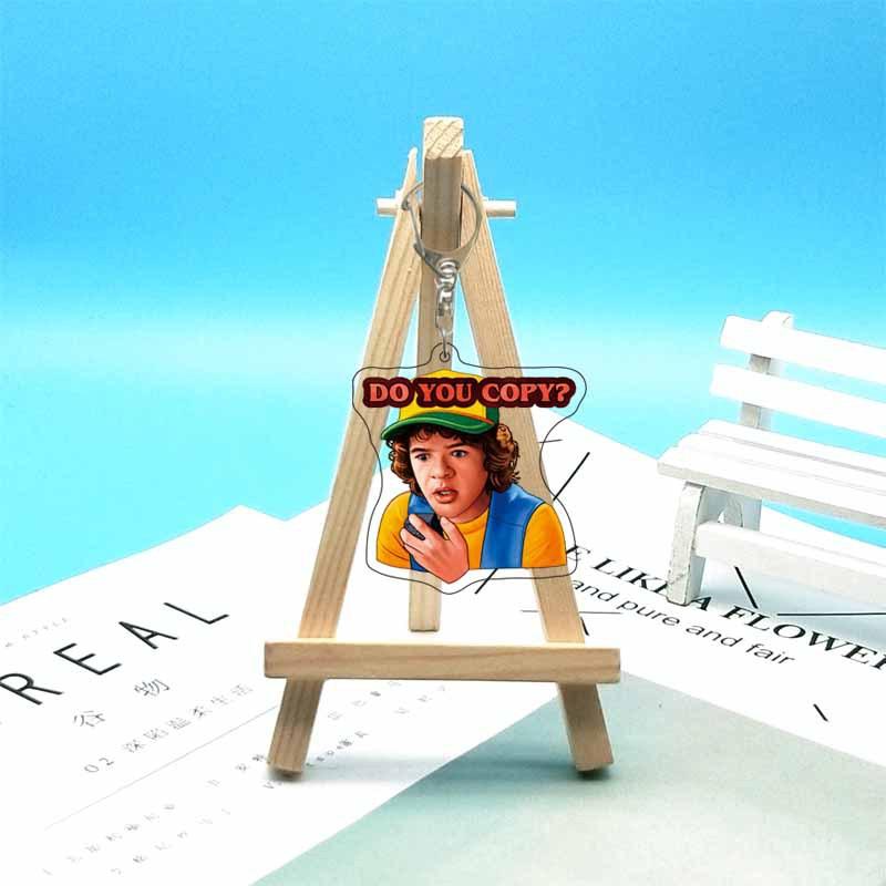 For Stranger Things Mike D'artagnan Eleven Robin Hopper Joyce Acrylic Keychain Custom Cartoons Cute Backpack Accessories Gift