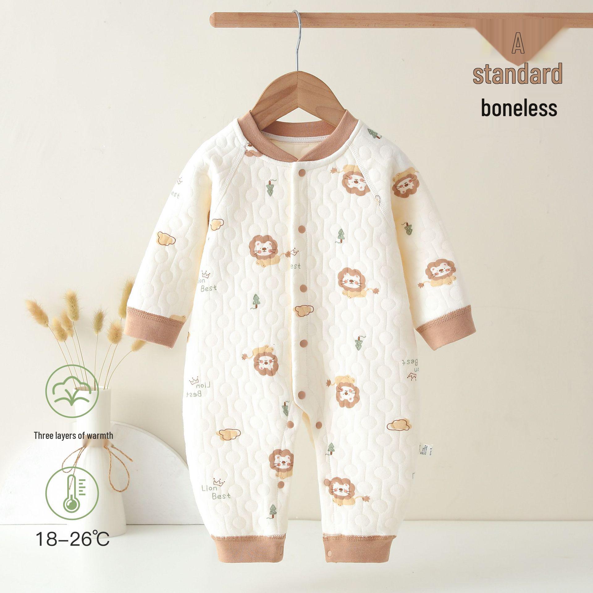 

Autumn & Winter Three-Layer Warm Baby Romper 80 cm