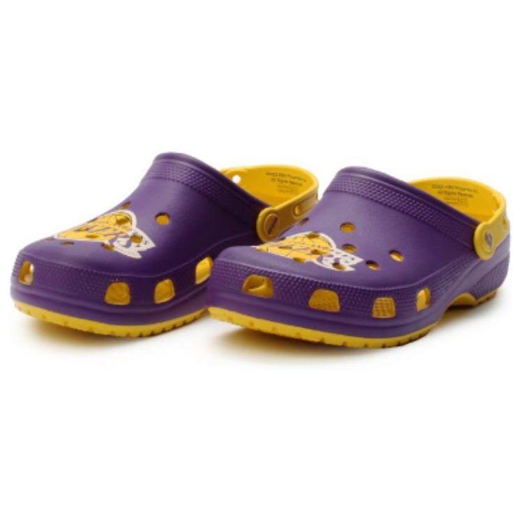 Crocs NBA x Classic Clog Los Angeles Lakers Unisex Sneakers Purple Sunflower 208650-75Y