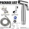 Handheld Bidet Toilet Sprayer Set Stainless Steel Bidet Faucet Wall Mounted Toilet Spray Gun Bathroom Shower Head Self Cleaning