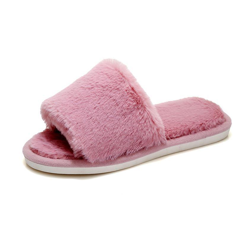 

Жіночі осінні тапочки у феєричному стилі 2023 року, однотонні пухнасті тапочки для дому та на природі 42-43 червоний